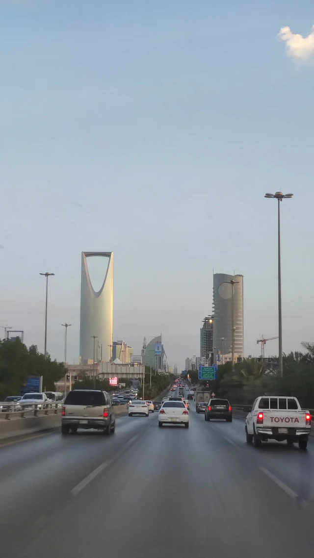 Riyadh skyline with Kingdom Centre
